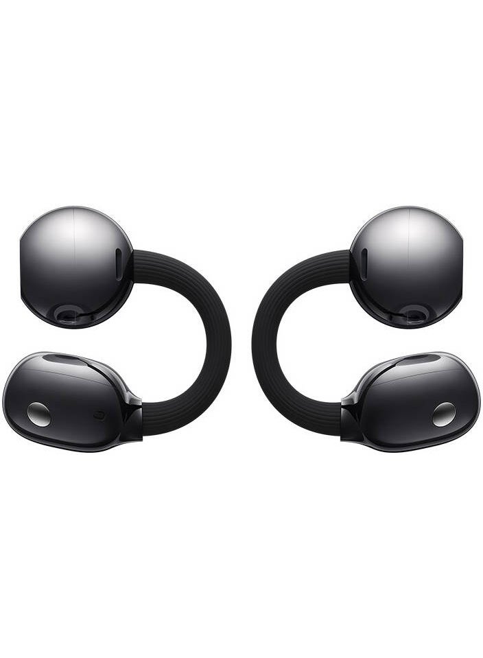 هواوي سماعات أذن مفتوحة من هواوي فري كليب 2، بمحرك ثنائي الغشاء 10.8 مم، تحكم سلس بالإيماءات، بلوتوث 6.0، عمر بطارية يصل إلى 38 ساعة، مقاومة للماء والعرق بمعيار IP57، لون أسود - Image 2